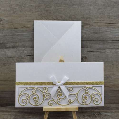 Glitter Invitation Card Customized Laser Cut Wedding Invitation Made in China